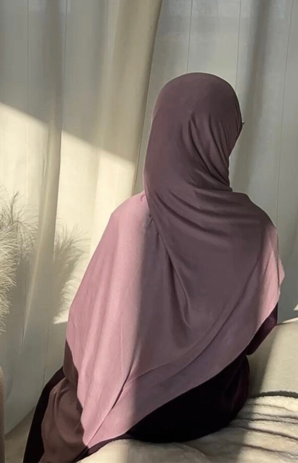 Blush peony junior instant hijaab