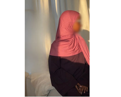 Orchid blush junior instant hijaab