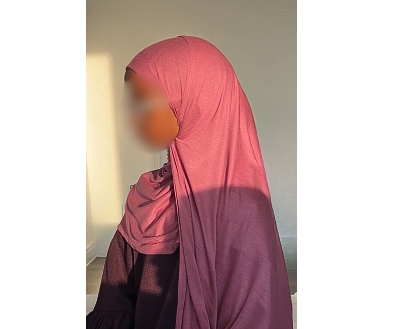 Orchid blush junior instant hijaab