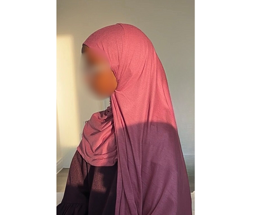 Orchid blush junior instant hijaab