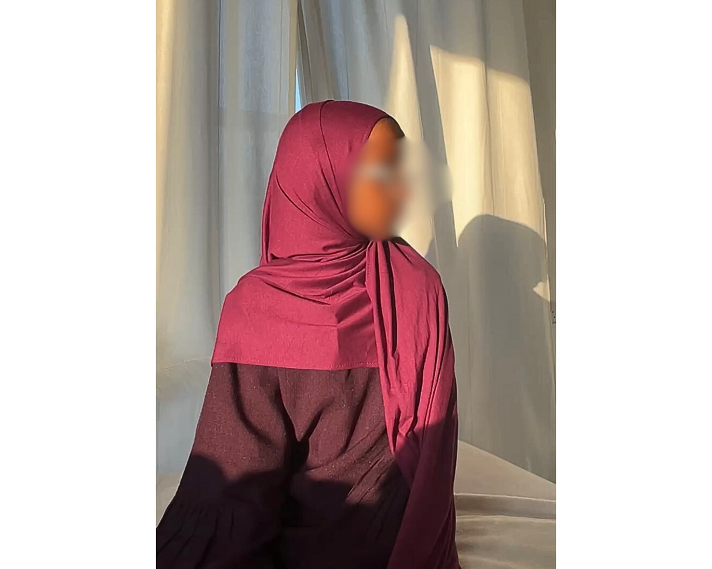 Crimson Rose junior instant hijaab